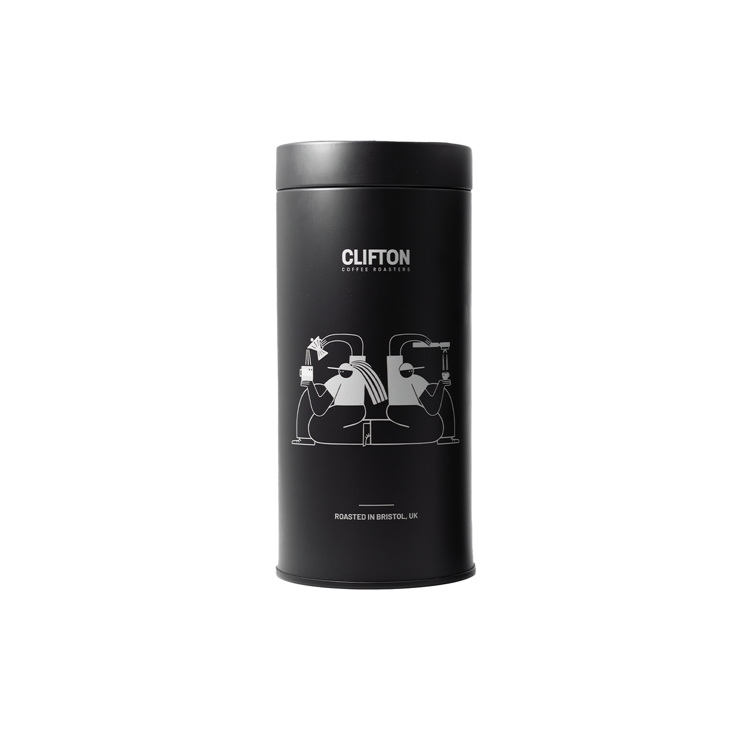 Coffee Storage Tin - Black (250g) - Clifton Coffee Roasters UK