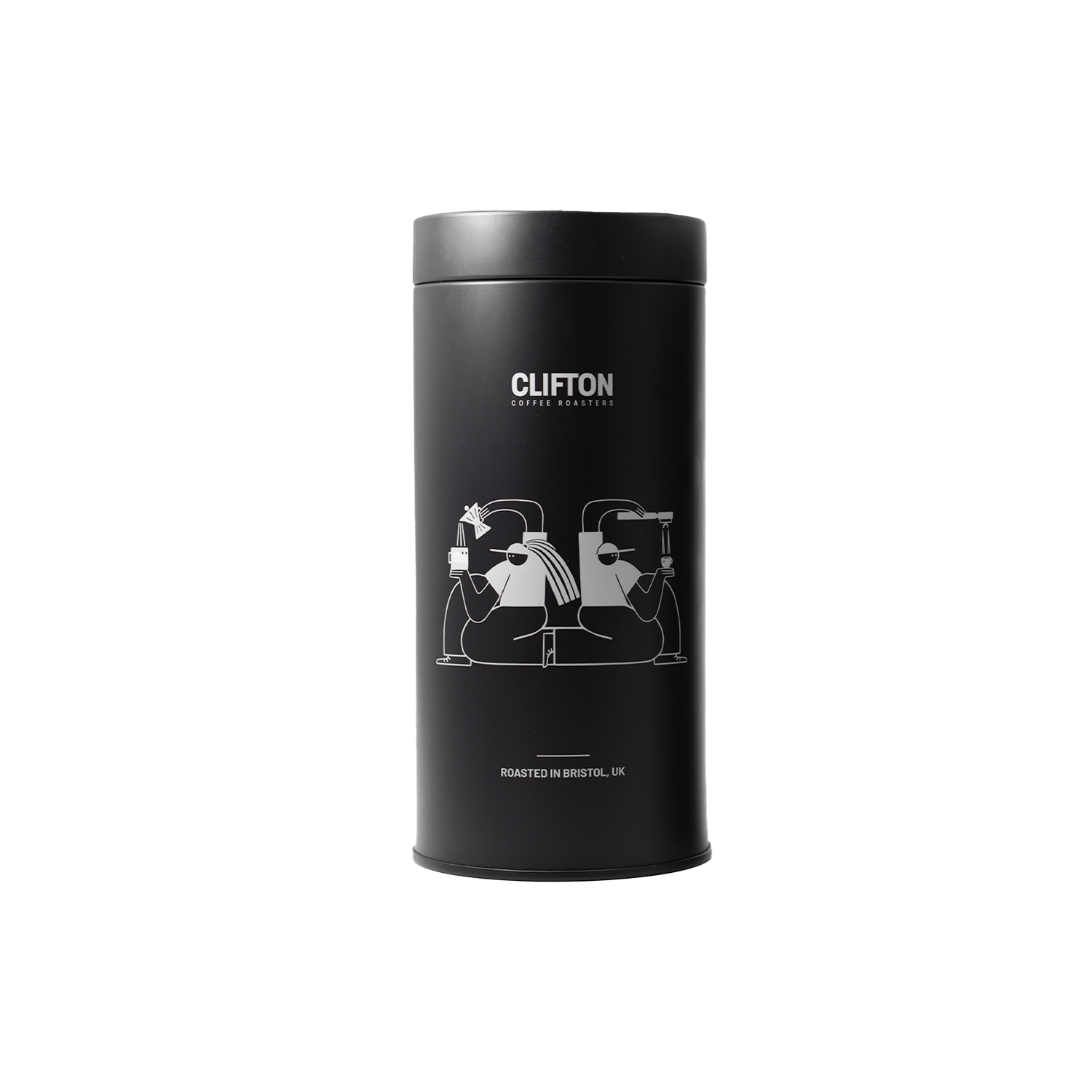 Coffee Storage Tin - Black (250g) - Clifton Coffee Roasters UK