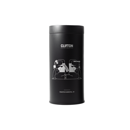 Coffee Storage Tin - Black (250g) - Clifton Coffee Roasters UK