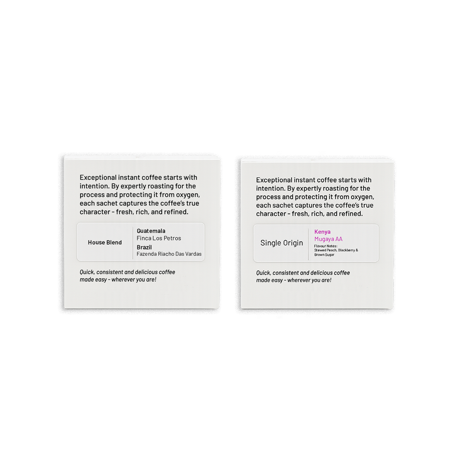 Dual Pack - Speciality Instant - Clifton Coffee Roasters UK