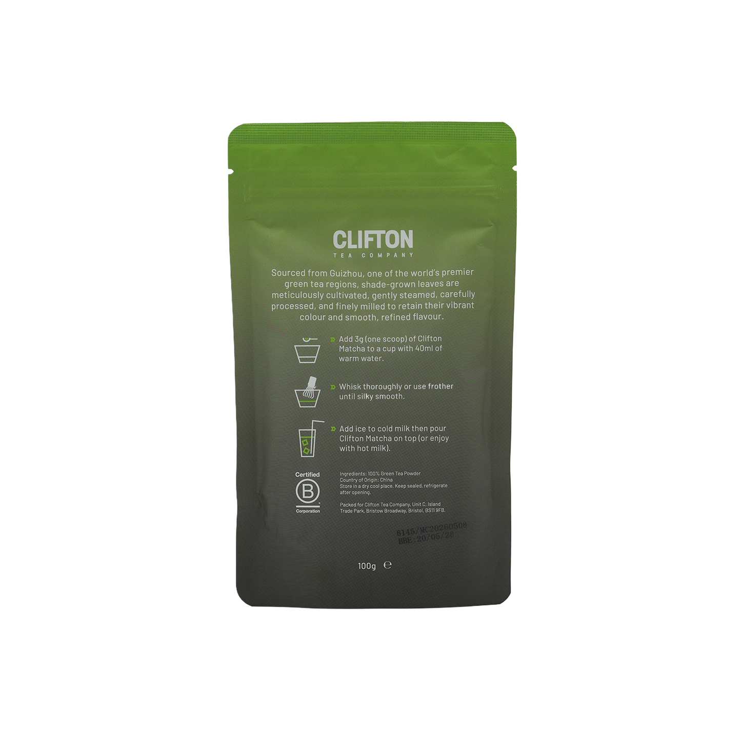 Clifton Matcha (100g)