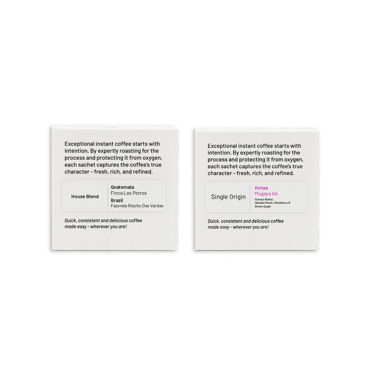 Dual Pack - Speciality Instant - Clifton Coffee Roasters UK
